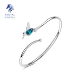 Emerald Hummingbird Bracelet | 925 Sterling Silver