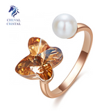 Butterfly Ring | 18k Rose Gold Plated - Cheval Cristal