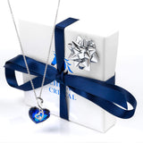 Crystal Blue Swan of Love | Platinum Plated - Cheval Cristal