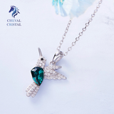 Emerald Hummingbird | 925 Sterling Silver - Cheval Cristal