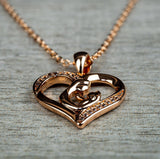 Mother With Child | 18k Rose Gold Plated - Cheval Cristal