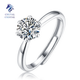 Moissanite Ring | 925 Sterling Silver - Cheval Cristal