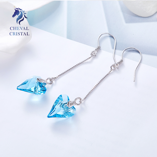 Crystal Arrow Earrings | 925 Sterling Silver - Cheval Cristal