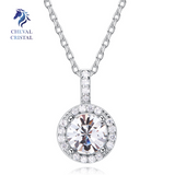 Crystal Mirror Necklace | 925 Sterling Silver - Cheval Cristal
