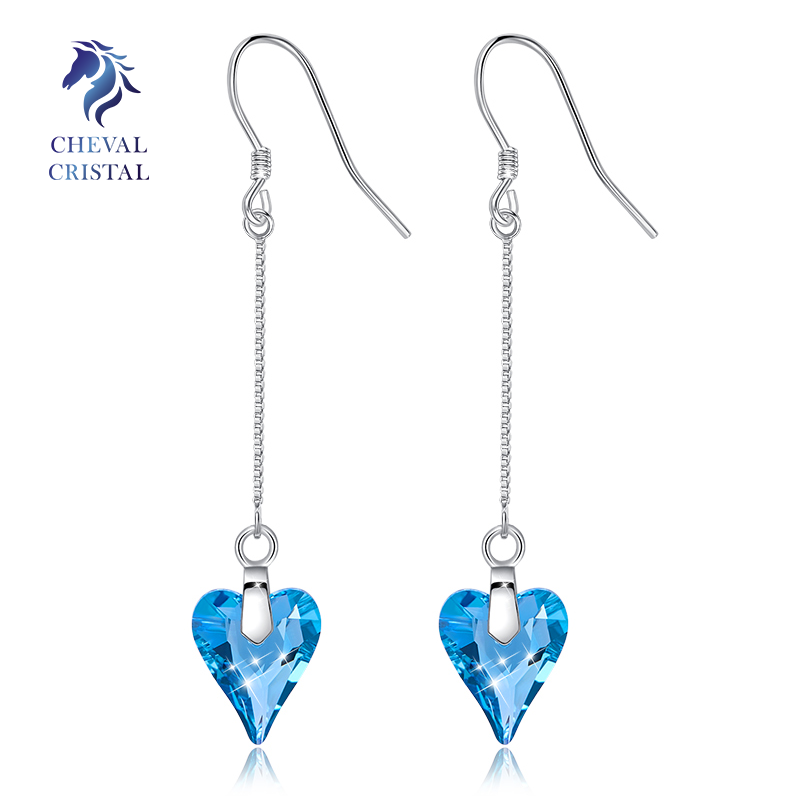 Crystal Arrow Earrings | 925 Sterling Silver - Cheval Cristal