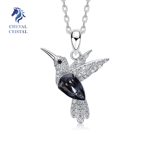 Stygian Hummingbird | 925 Sterling Silver - Cheval Cristal