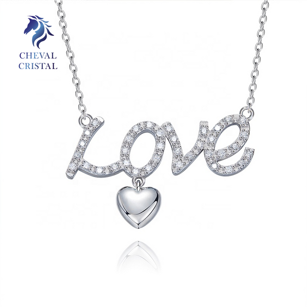 LOVE - Valentines Necklace - Cheval Cristal