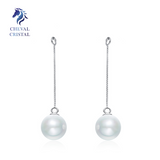 Pearl Drop Earrings | 925 Sterling Silver - Cheval Cristal