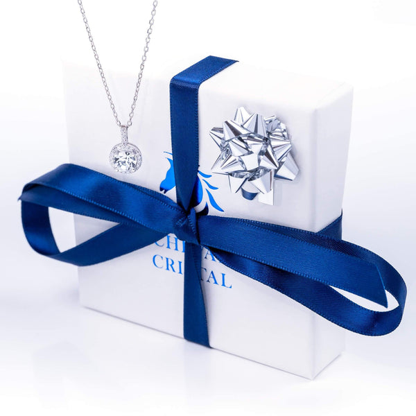 Crystal Mirror Necklace | 925 Sterling Silver - Cheval Cristal