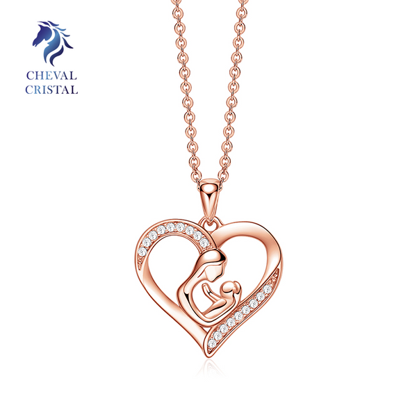 Mother With Child | 18k Rose Gold Plated - Cheval Cristal